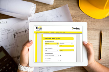 Saint-Gobain Weber, manufacturer of professional tiling products, has recently introduced its new WeberSpec online tool to the market.